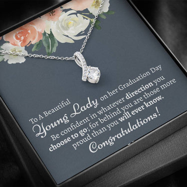 Graduation Young Lady Alluring Beauty Necklace - Love You This Much